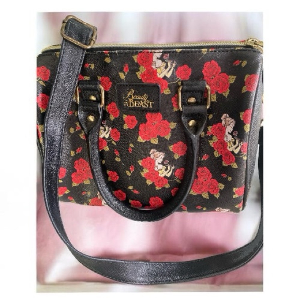 Disney Beauty and the Beast Black and Red Satchel